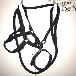 NEW 3 in one DOGS Leash, collar  and harness black in collar new newer been used